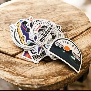 55 pcs Matte Patagonia Logo Stickers